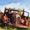 International Rust •  Acrylic on Linen • 12 x 12 inches • PRIVATE COLLECTION