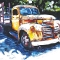 Old Yeller • Acrylic on Linen • 12 x 12 inches • PRIVATE COLLECTION